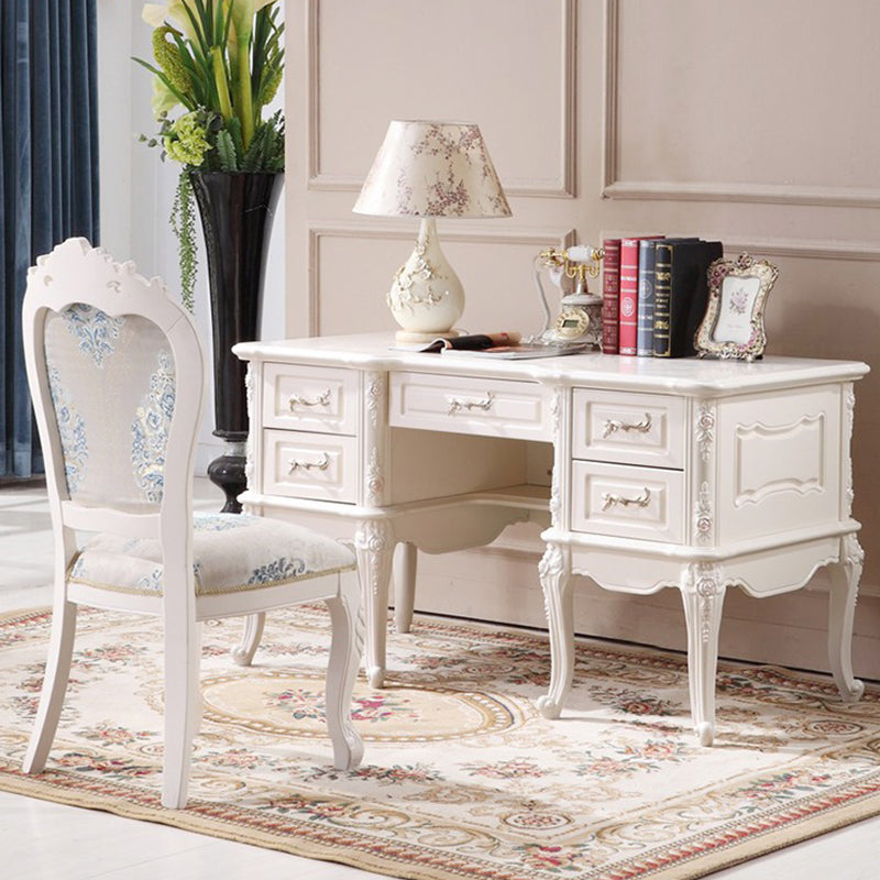 Chanté公式｜ワークデスク 彫刻 エレガンス シャビーシック