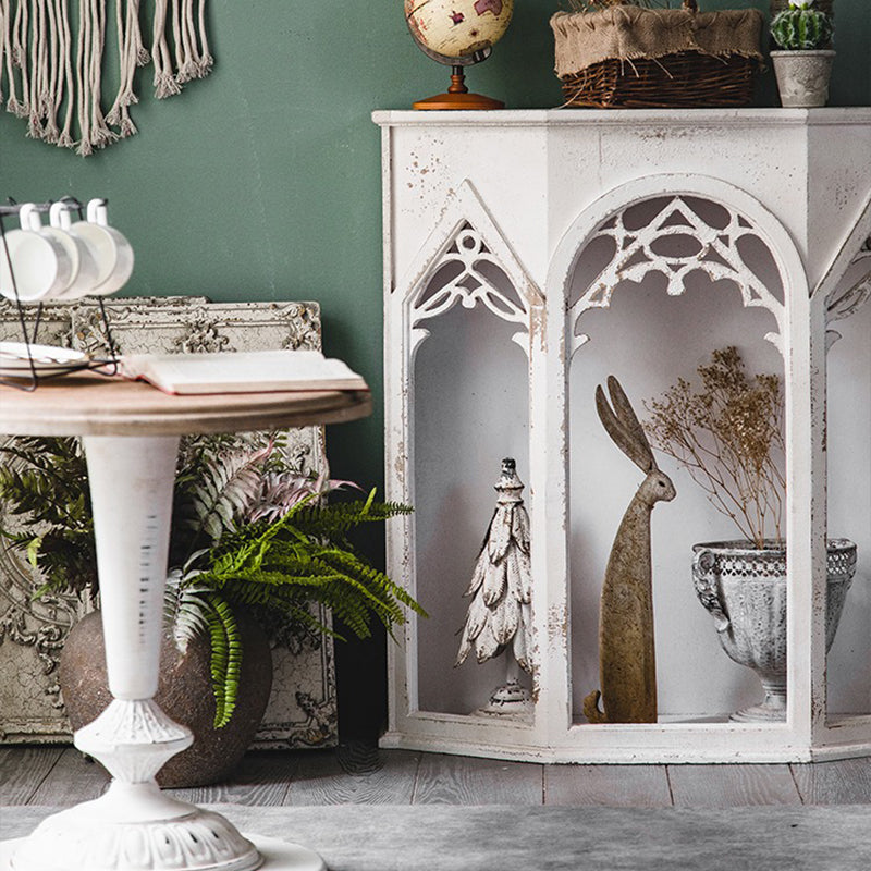 マントルピース ブラック アンティーク調 暖炉風 飾り棚 幅111cm