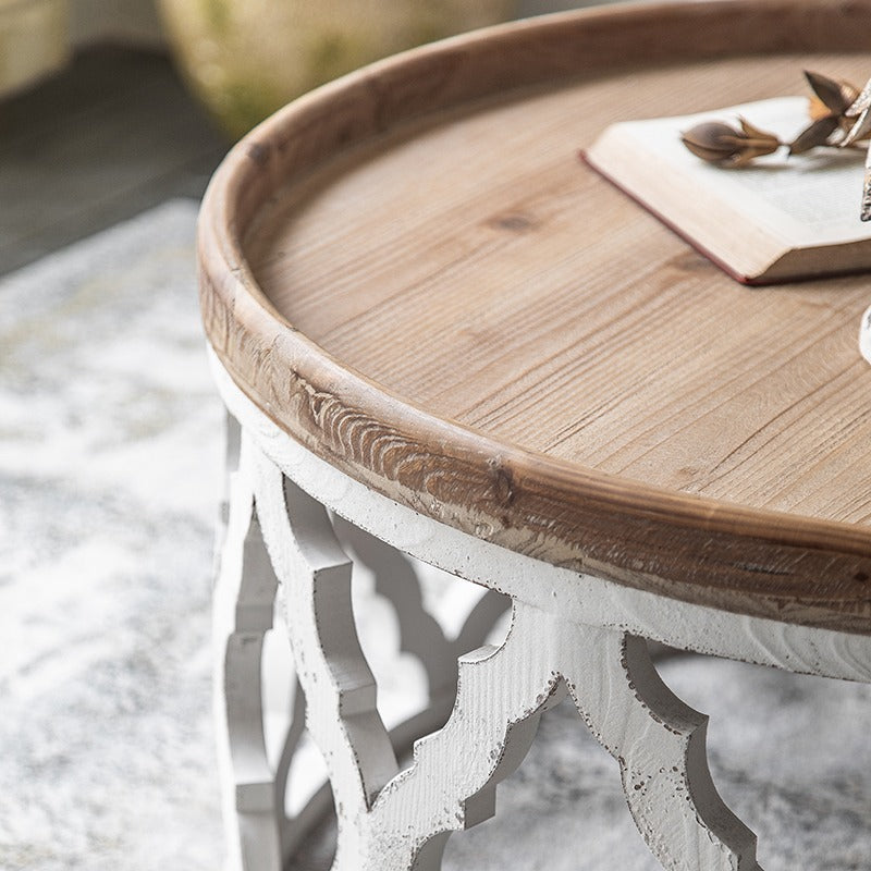 Chanté公式｜ローテーブル クラシカル カットアウトデザイン シャビー