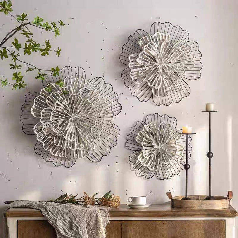 Chanté公式｜壁かけオブジェ 華やか 立体的な花 シャビーシック