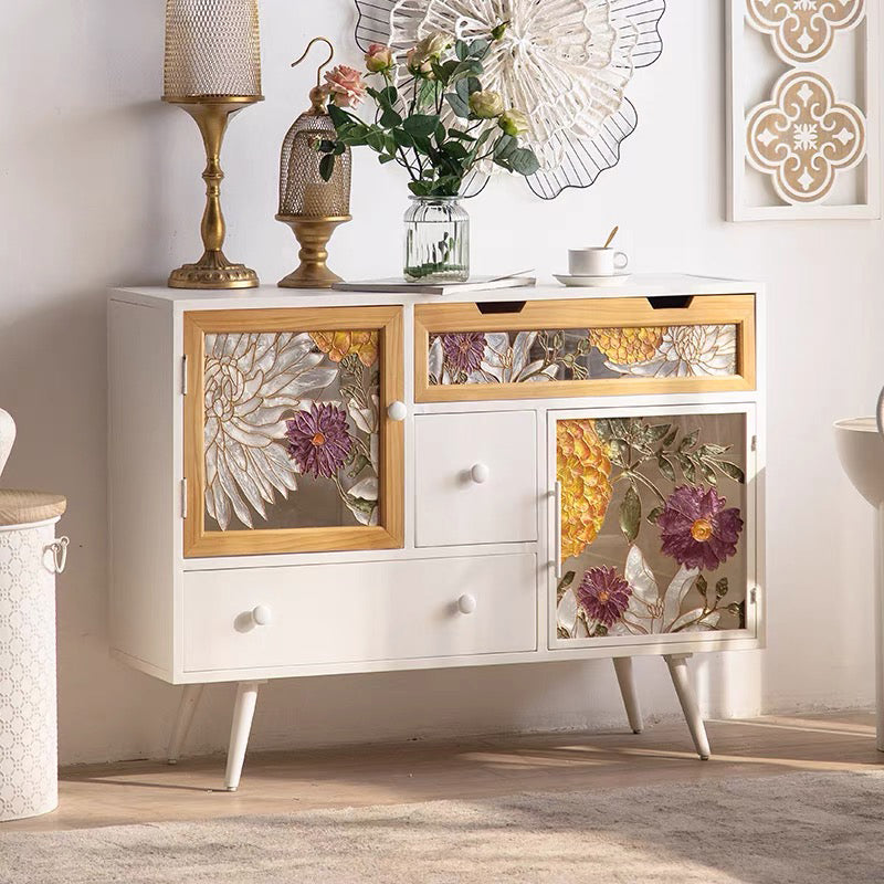 Chanté公式｜キャビネット 虹色 クラシック ンティーク風 シャビー