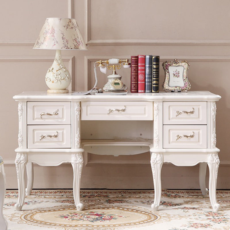 Chanté公式｜ワークデスク 彫刻 エレガンス シャビーシック