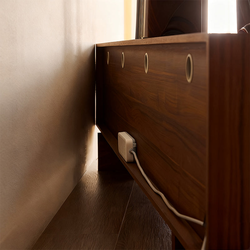 Elégant Moderne｜テレビ台 木目調 波型デザイン