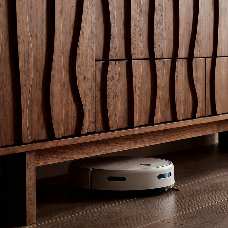 Elégant Moderne｜テレビ台 木目調 波型デザイン