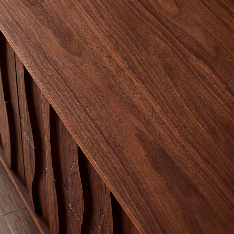 Elégant Moderne｜テレビ台 木目調 波型デザイン