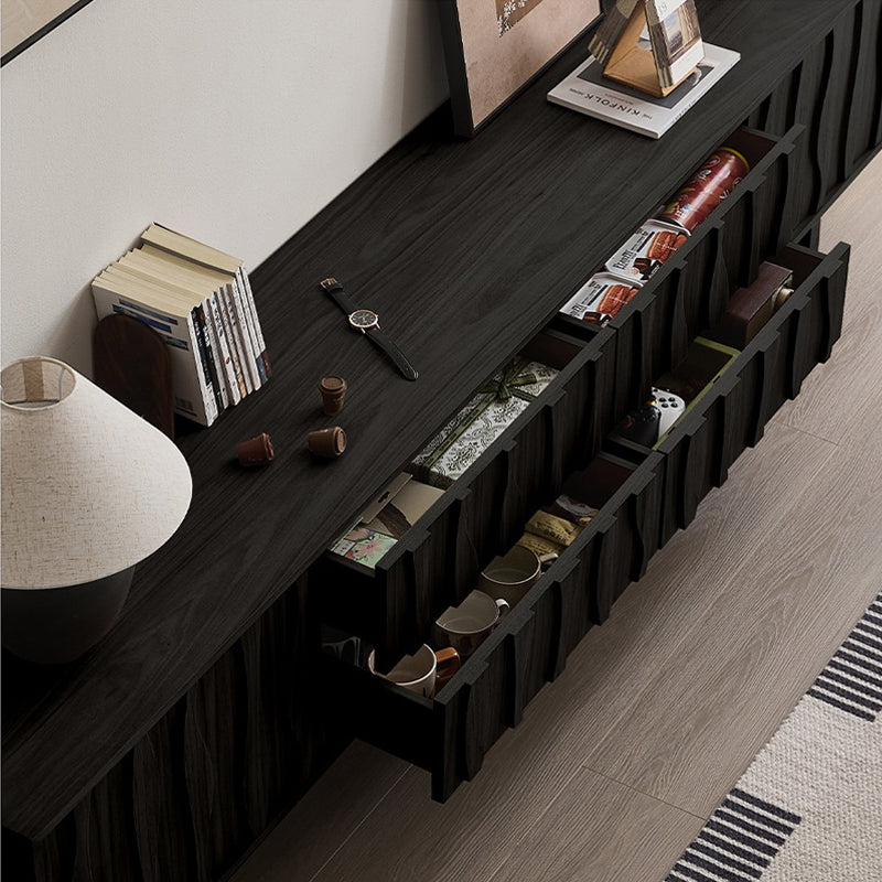 Elégant Moderne｜テレビ台 木目調 波型デザイン